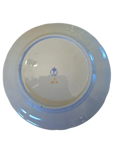 Oscar Schlegelmilch Porzellan Wandteller Blumen Vintage 19cm Mehrfarbig