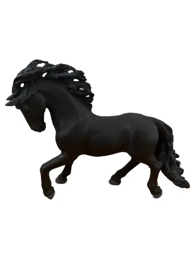 Schleich Friesen Hengst 13773 Pferd Spielfigur Schwarz 16x12cm