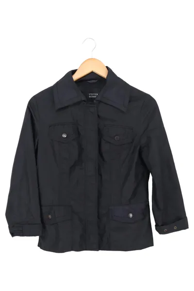 Steffen SCHRAUT Leichte Jacke Damen 36/S Schwarz Elegant Klassisch Nylon