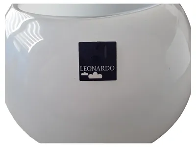 Leonardo Vase Kugelvase Glas weiß 16 cm modern minimalistisch