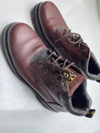 Caterpillar Walking Machines Herren Arbeitsschuhe Leder Braun Gr. 45