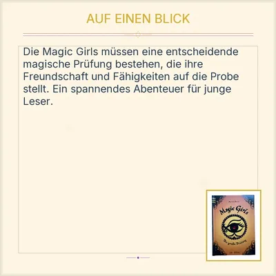 Magic Girls Die große Prüfung Marliese Arold Hardcover Jugendbuch Fantasy