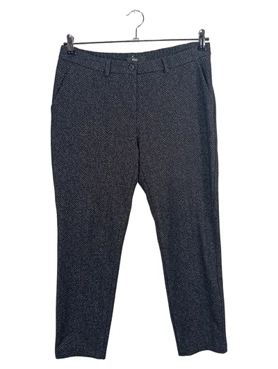 BRAX Feel Good Stoffhose Damen Gr. 40 Fischgrät Grau Business
