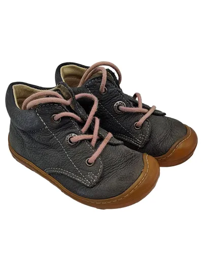 PEPINO by Ricosta Lauflernschuhe Mädchen Gr. 21 Leder grau rosa