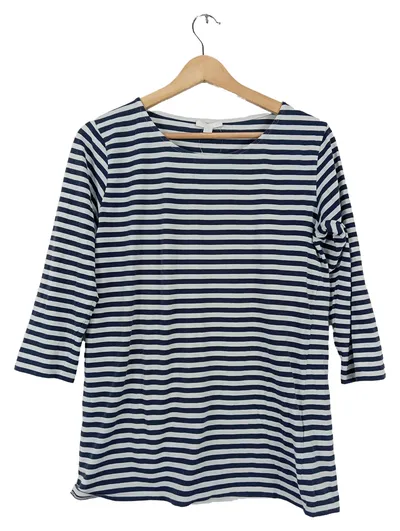 COS Damen Langarmshirt Gr. M gestreift blau weiß maritim 3/4-Arm