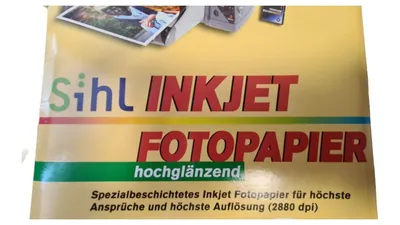 Sihl Inkjet Fotopapier Hochglänzend DIN A4 25 Blatt 165g/qm 2880dpi