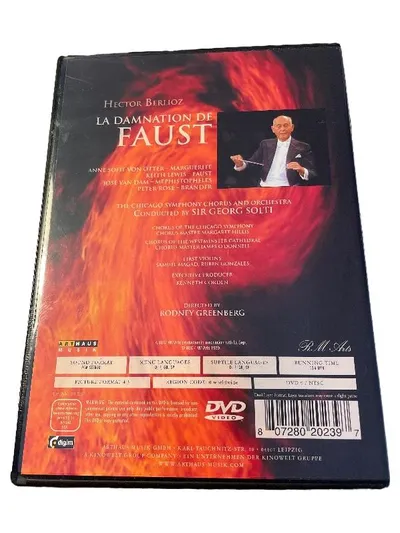 Arthaus Musik La Damnation de Faust DVD Berlioz Solti Chicago Symphony