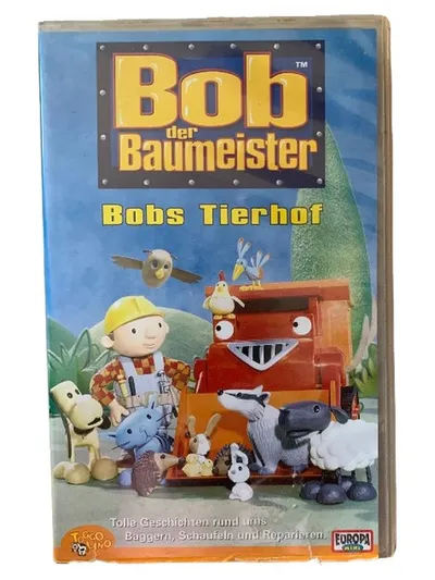 Bob der Baumeister Bobs Tierhof VHS Kassette Europa Kinderfilm