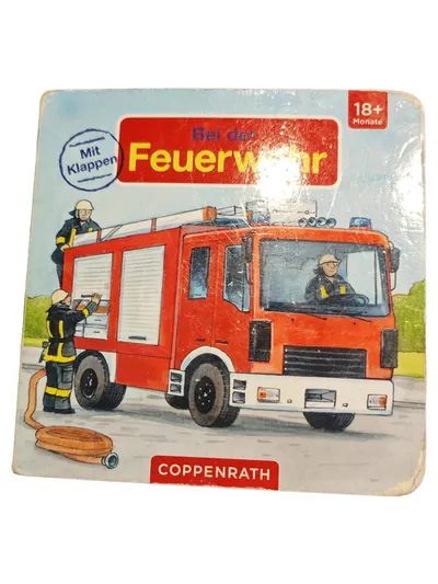 Bei der Feuerwehr Coppenrath Babybuch mit Klappen ab 18 Monate Pappbuch