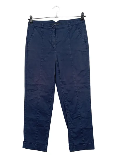 TAIFUN Damen Stoffhose Chino Blau Gr. 36 Baumwolle Klassisch
