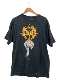 DISSIZIT! Herren T-Shirt Gr. L Schwarz Streetwear Skull Print Baumwolle 1
