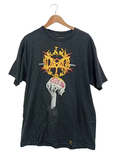 DISSIZIT! Herren T-Shirt Gr. L Schwarz Streetwear Skull Print Baumwolle