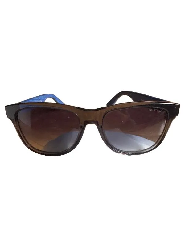 Tommy Hilfiger Damen Sonnenbrille Braun Blau Casual Modern Preppy 1