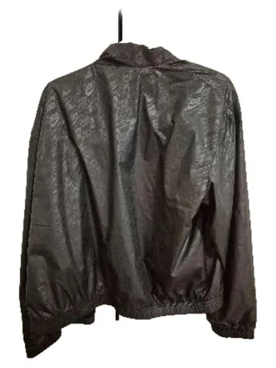 Nike Damen Trainingsjacke Schwarz Allover Logo Print Gr. M