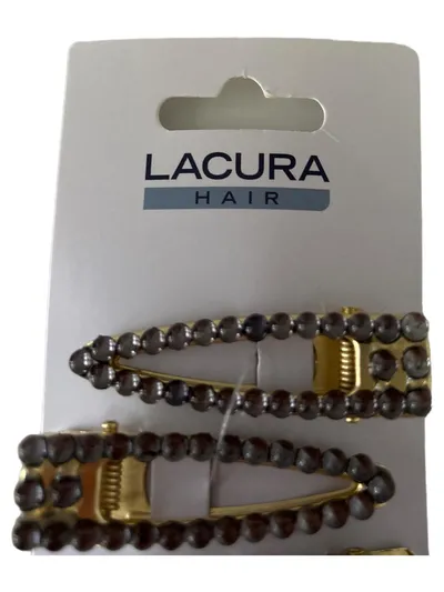 LACURA Haarspangen Damen 4er Set Elegant Perlen Strass Haarschmuck Mehrfarbig