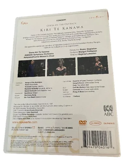 Opus Arte Kiri Te Kanawa Opera in the Outback DVD Klassik Konzert