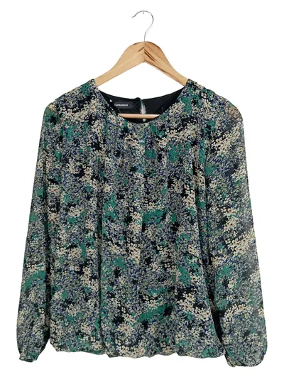 TENTAZIONI Damen Bluse Gr. 38/M Mehrfarbig Floral Casual