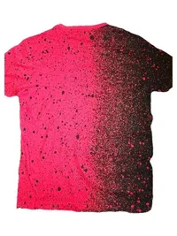 Black Squad Herren T-Shirt Spritzmuster Rot Schwarz Gr. L Streetwear 3
