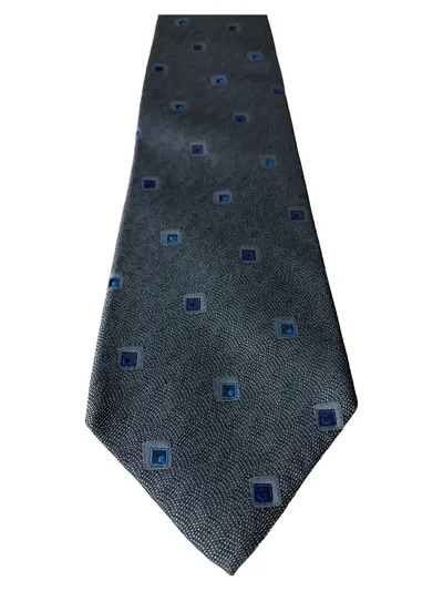 CANDA Herren Krawatte Business Grau Polyester