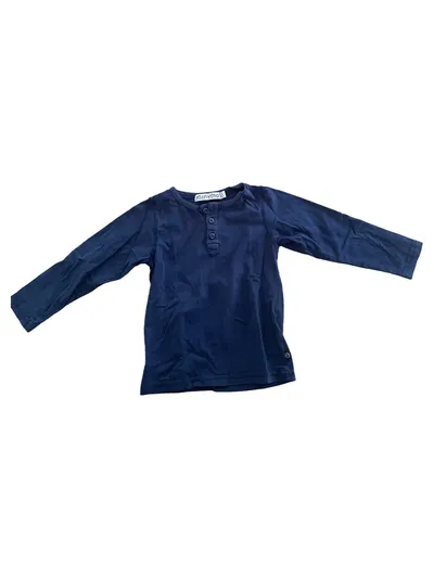 MINYMO Langarmshirt Jungen Gr. 98 Blau Casual Basic Shirt Baumwolle
