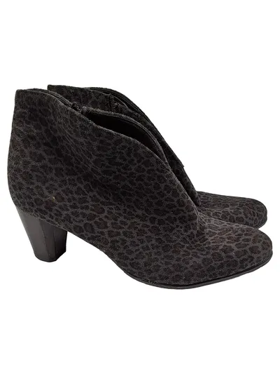 ara Damen Stiefelette Animal Print Leo Braun Gr. 38.5 Absatz 6cm