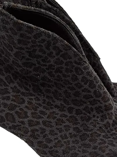 ara Damen Stiefelette Animal Print Leo Braun Gr. 38.5 Absatz 6cm