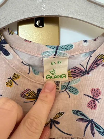 ALANA Mädchen Kleid Gr. 92 Rosa Libellen Schmetterlinge Baumwolle