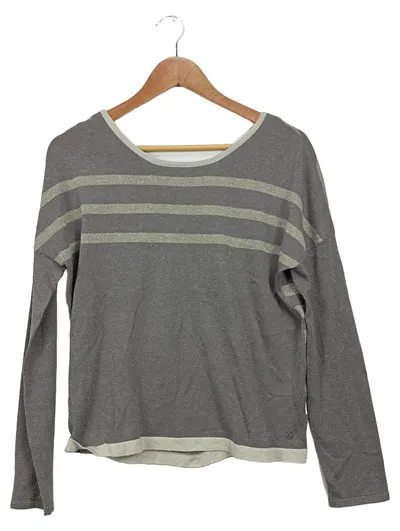 TREND BY CAPTAIN TORTUE Damen Pullover Gr. 38/M Grau Gestreift Casual