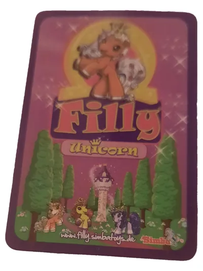 Filly Unicorn Sammelkarte Einhorn Kinder Mehrfarbig Rosa