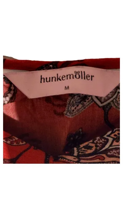 Hunkemöller Damen Top Trägertop Rot Florales Muster Gr. 36/S Viskose