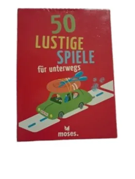 Moses Verlag 50 lustige Spiele für unterwegs Mitbringspiel Reise