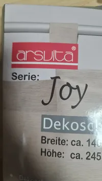 arsvita Joy Dekoschal Vorhang Strukturmuster Beige 140x245 cm 3