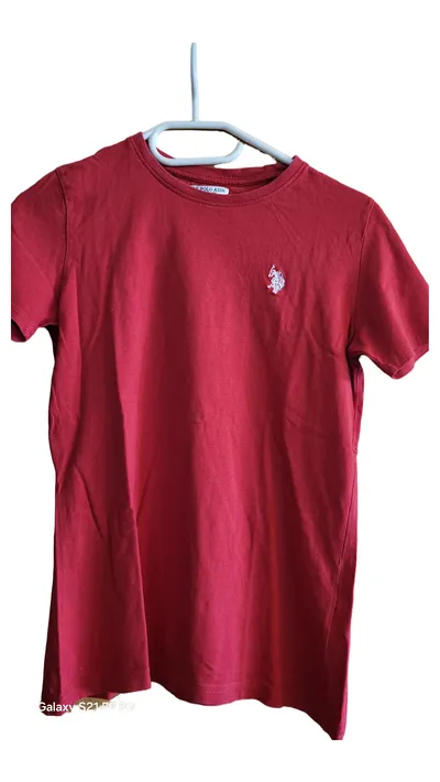 U.S. Polo Assn. Kinder T-Shirt Rot Gr. 12-13 Jahre Casual Logo-Print