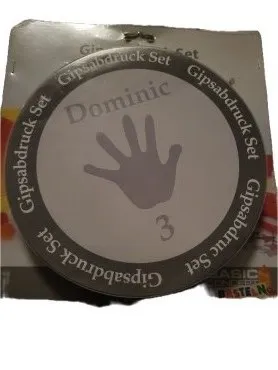 Basic Concept Gipsabdruck Set Dominic Handabdruck Kreativ Bastelset