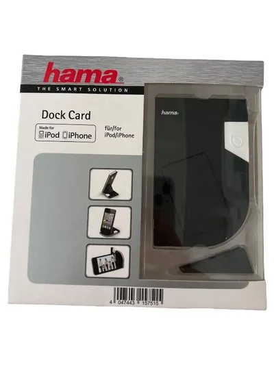Hama Dock Card Handyhalterung Ständer Schwarz für iPod iPhone