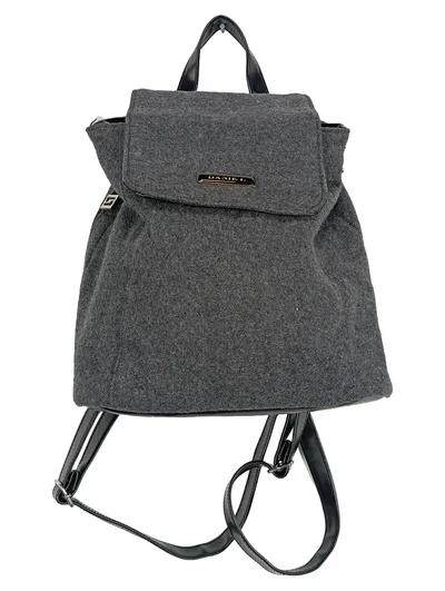 DANIEL Rucksack Damen Grau Casual Stoff Freizeit Tasche Backpack