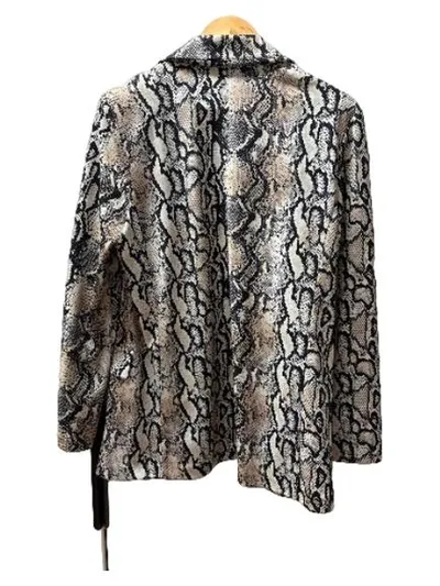 Joseph Ribkoff Damen Blazer Schlangenmuster Gr. 40 Beige Animal-Print