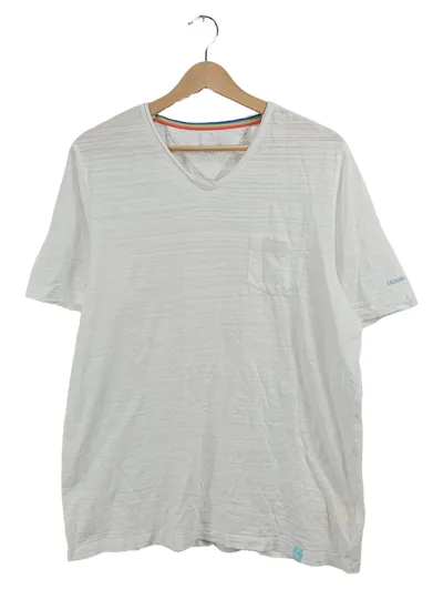 Colours & Sons Herren T-Shirt Weiß Gr. 50 L Casual Brusttasche