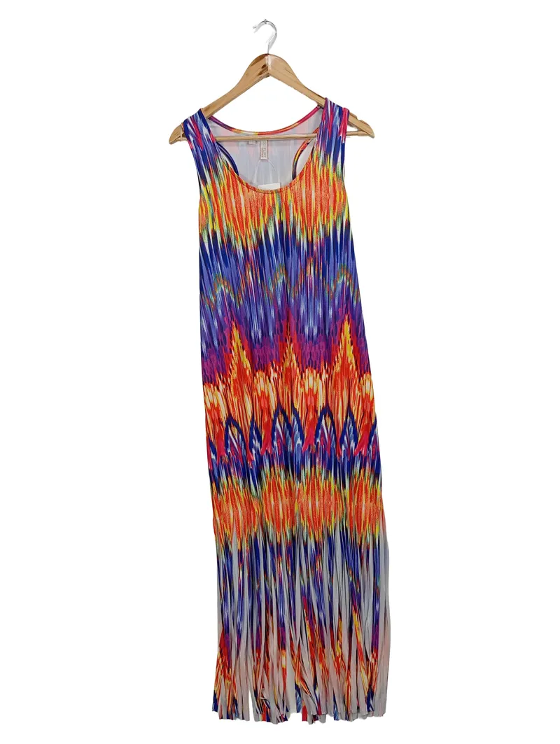 BODYFLIRT Damen Freizeitkleid Gr. 42;XL Mehrfarbig Farbenfroh Bohemian 1