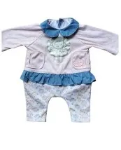 BABY ANNABELL Puppenkleidung Strampler Rosa Tiermotive Rüschen