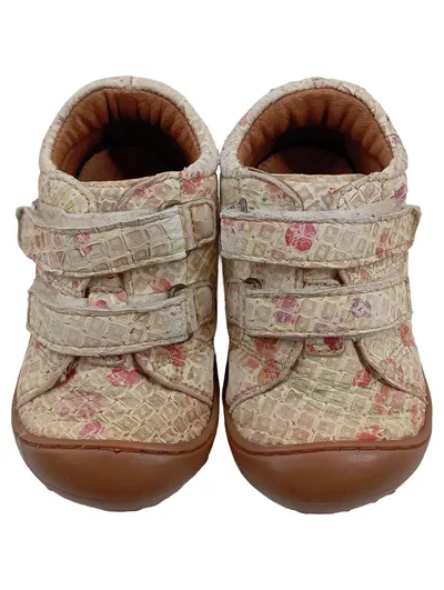 Bisgaard Lauflernschuhe Mädchen Gr. 21 Blumenmuster Klettverschluss