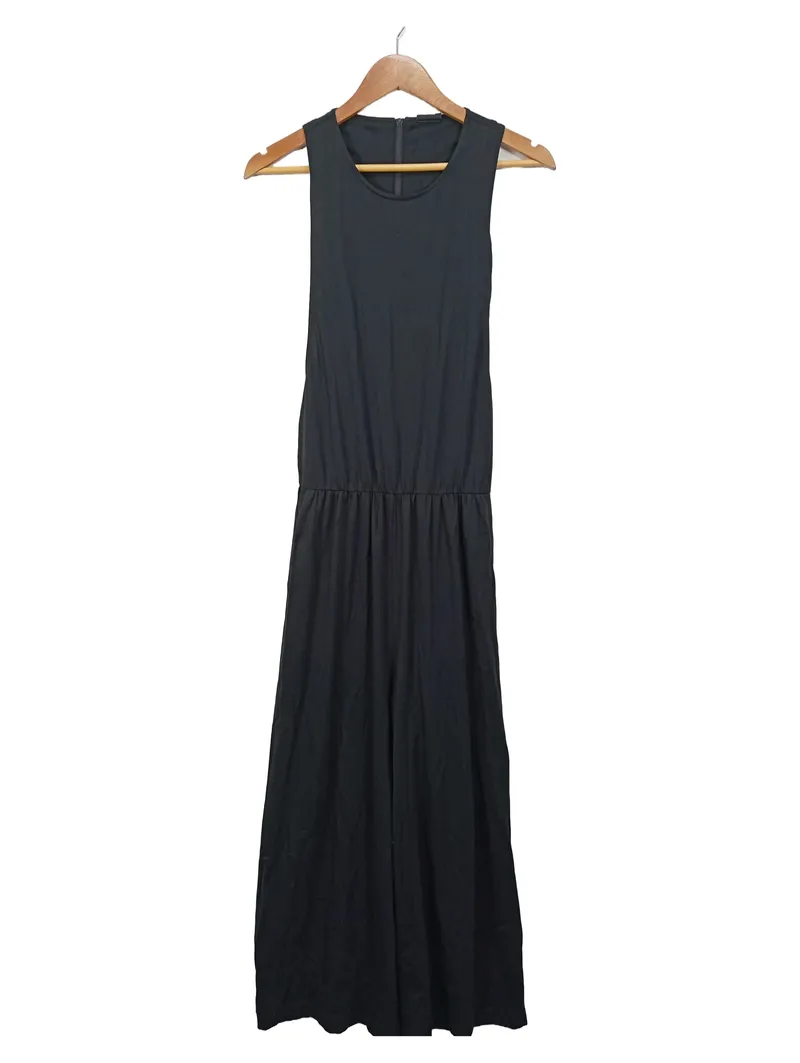 Dr. Denim Damen Jumpsuit Schwarz Gr. S Ärmellos Casual Overall 1