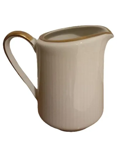 Mitterteich Milchkännchen Porzellan Weiß Klassisch 10cm Vintage