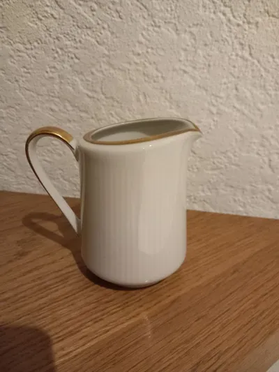 Mitterteich Milchkännchen Porzellan Weiß Klassisch 10cm Vintage