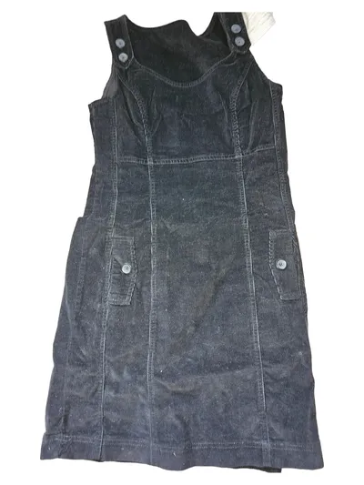 BONPRIX COLLECTION Damen Cordkleid Freizeitkleid Schwarz Gr. 36/S