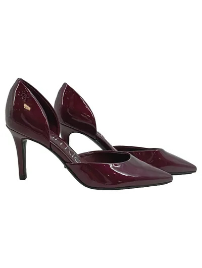 Calvin Klein Pumps Damen Rot Gr. 39 Elegant Lacklederimitat