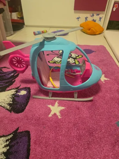 Barbie Puppenzubehör Hubschrauber Türkis Pink Spielzeug für Puppen