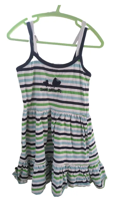 Piazza Italia Mädchen Freizeitkleid Gr. 104 gestreift Baumwolle Casual