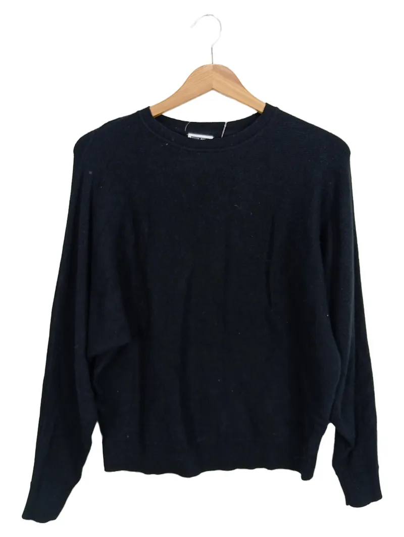 Noisy May Damen Pullover Schwarz Gr. XS Basic Langarm Strickpullover 1