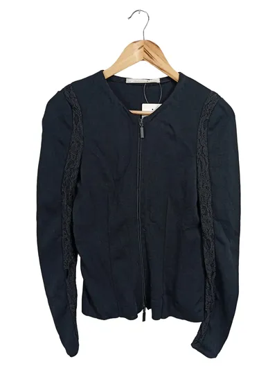 SCHUMACHER Damen Strickjacke Schwarz Gr. 38/M Elegant Vintage Viskose